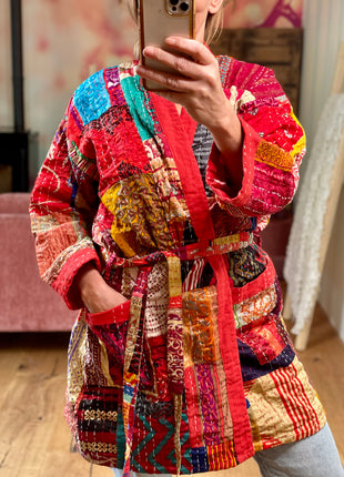 Patchwork Kantha Kimono 150