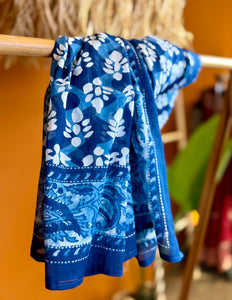 Pushpa Scarf Blockprint