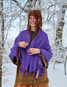 Katoenen Sjaal Paars