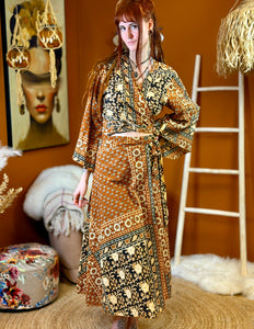 Mystic Mesa Wrap Skirt Black