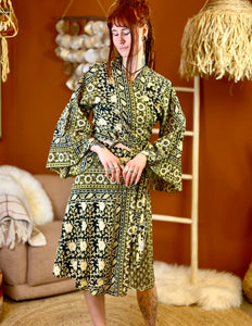 Mystic Mesa Wrap Skirt Black