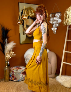 Sand & Soul zomertop Okergeel