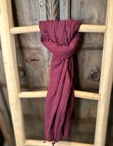 Cotton Scarf Eggplant