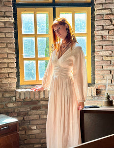 Rani Lange jurk Roomwit