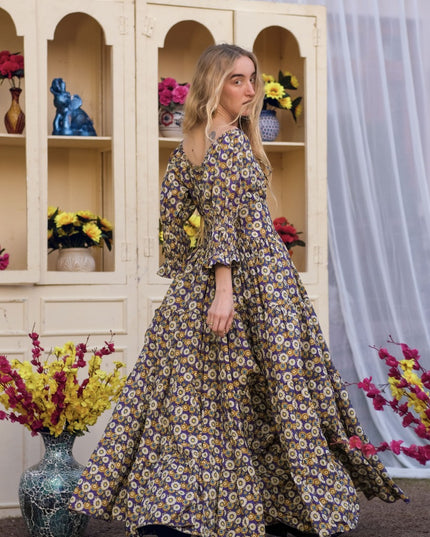 Vaiana Zomerjurk Print Paars