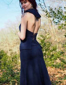 Luna Top Hoodie Marineblau