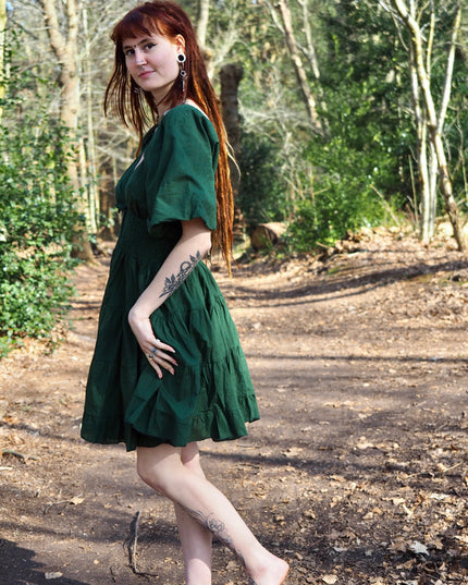 Tara Jurk Kort Groen