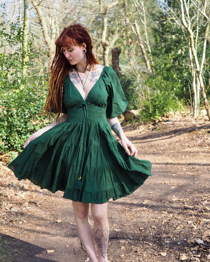 Tara Jurk Kort Groen