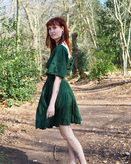 Tara Jurk Kort Groen