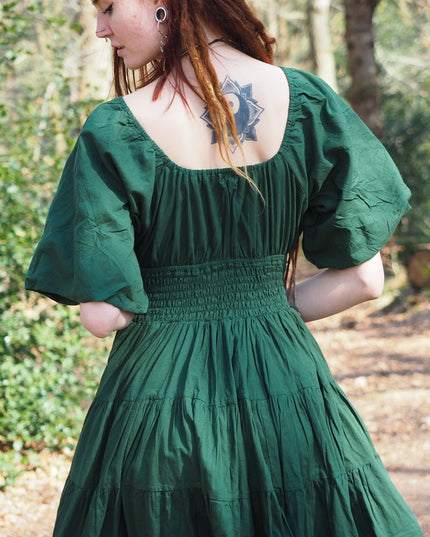 Tara Jurk Kort Groen