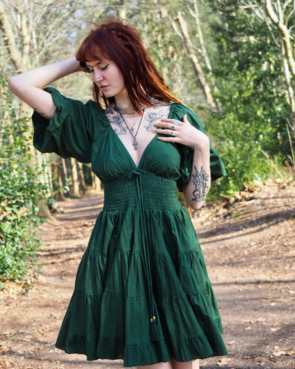 Tara Jurk Kort Groen