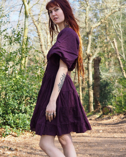 Tara Jurk Kort Paars