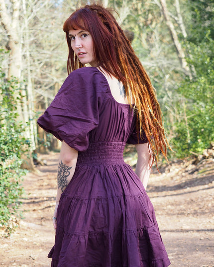 Tara Jurk Kort Paars