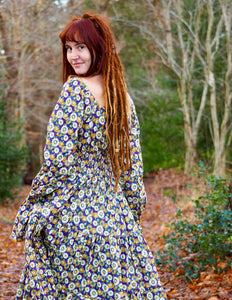 Vaiana Lange Jurk Print Paars