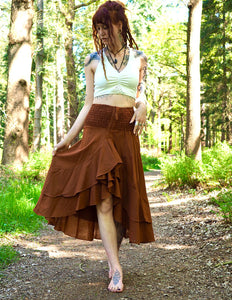 Ibiza Flamenco Skirt Rust