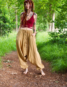 Haremshose Harmonia Kastanienbraun Rot