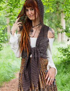 Rhea Boho Cardigan Dark Brown