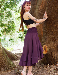 Ibiza Flamenco Skirt Purple