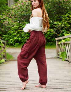 Harem pants warm brown