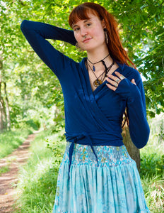 Astarte Top Bambus/Baumwolle Blau