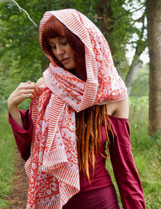 Freya Blockprint Sjaal