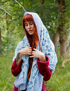 Freya Blockprint Sjaal