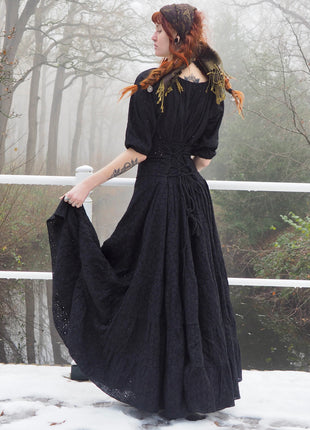 Dream Dress Zwart Broderie