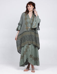 Nomad Chic poncho Jade Green