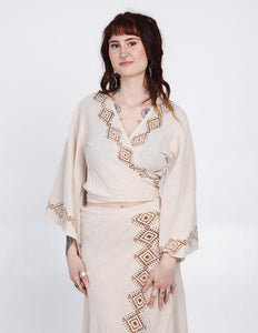 Mystic Mesa wikkeltop Off White