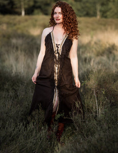 Dewi Dress - Bohemian Dress Dark Brown