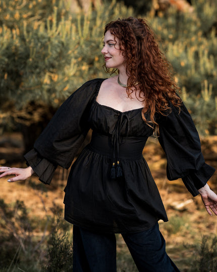 Vaiana Boho Blouse zwart