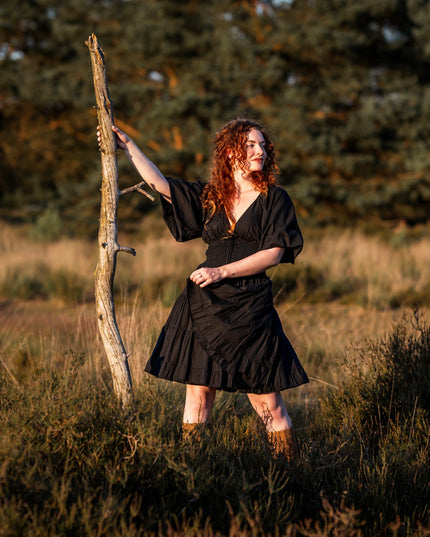 Tara Jurk Kort Zwart