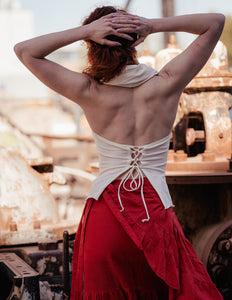 Luna Top Hoodie Gebroken wit