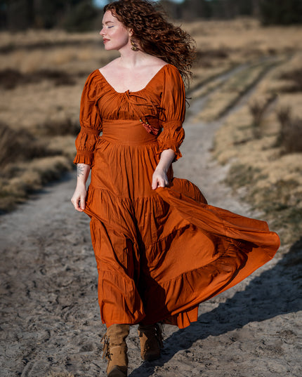 Vaiana Zomerjurk Warm oranje