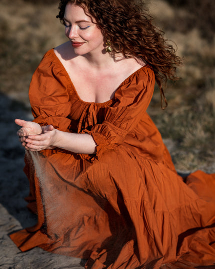 Vaiana Zomerjurk Warm oranje