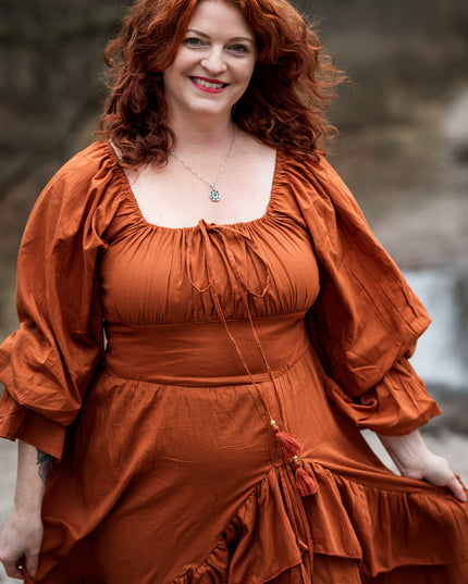 Midi Vaiana Dress Warm Oranje