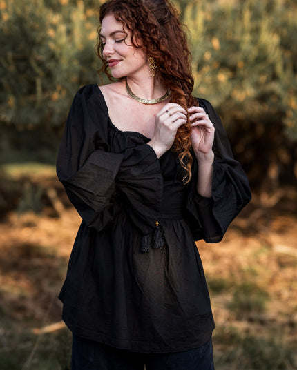 Vaiana Boho Blouse zwart