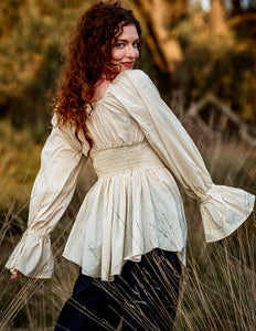 Vaiana Boho Blouse Ecru