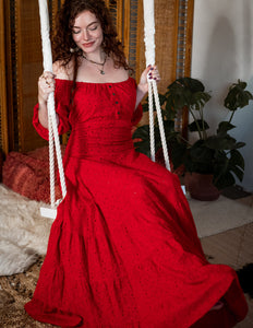 Dream Dress Red Embroidery