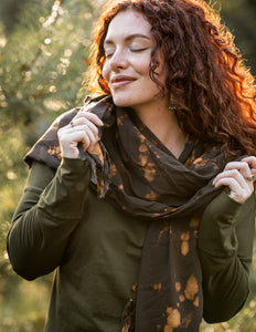 Tie Dye Scarf Brown
