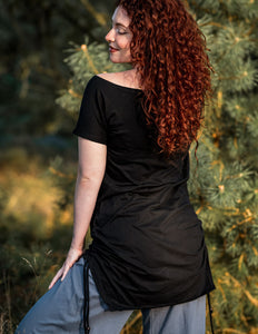 Shirt met korte mouw zwart