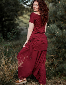 Shirt met korte mouw Marroon Rood