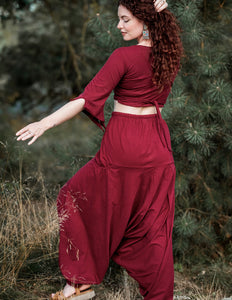 Pixie Top Kastanienbraun Rot