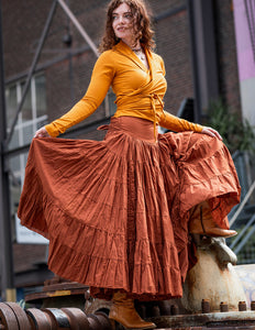 Real Gypsy Skirt Warm Orange