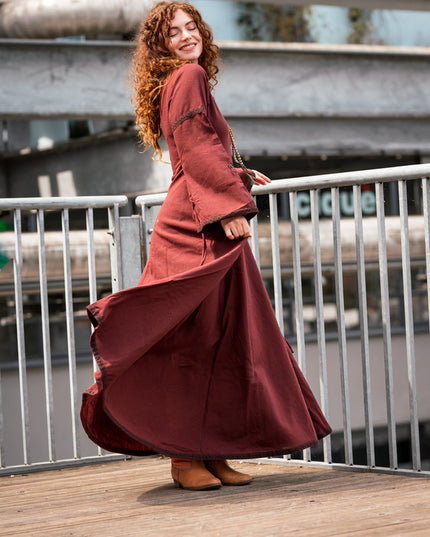 Berkana Jurk Marroon Rood