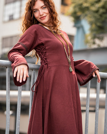 Berkana Jurk Marroon Rood