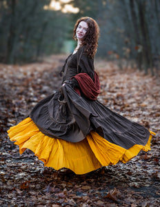 Vaiana Lange Jurk Donkerbruin