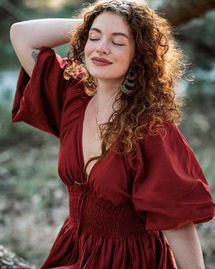 Tara Jurk Lang  Warm Rood