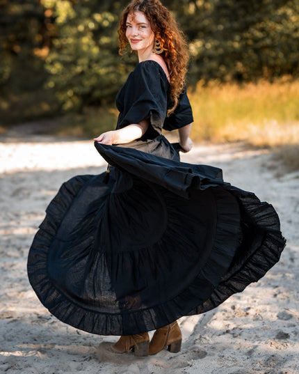 Tara Jurk Lang Zwart