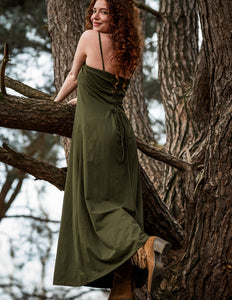 Vivien Strapless Dress Groen